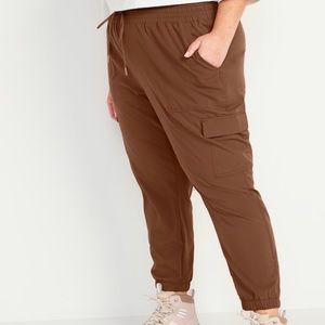 High-Waisted StretchTech Cargo Jogger Pants for Women